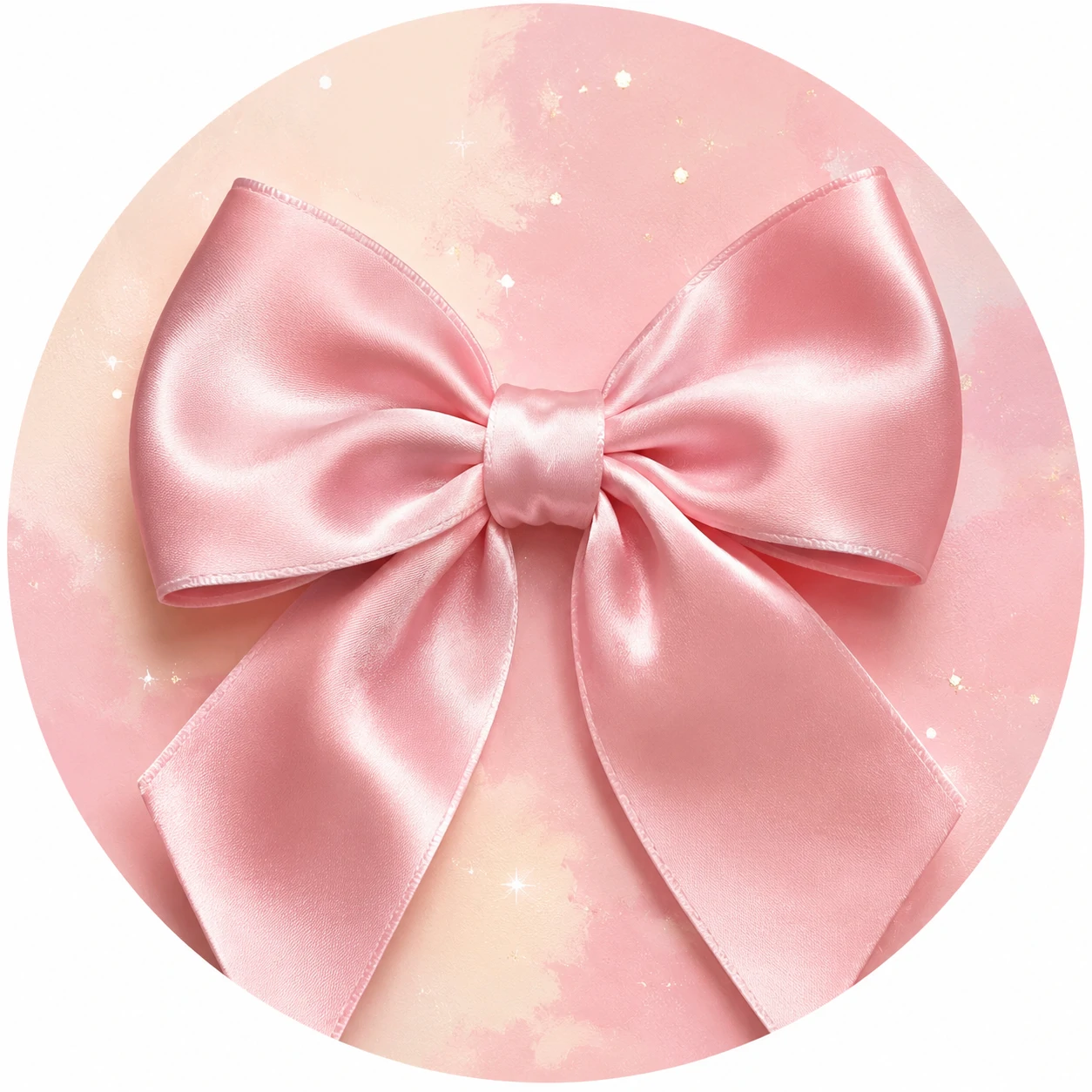 Bow only coquette PFP with a large satin bow on a pastel canvas.