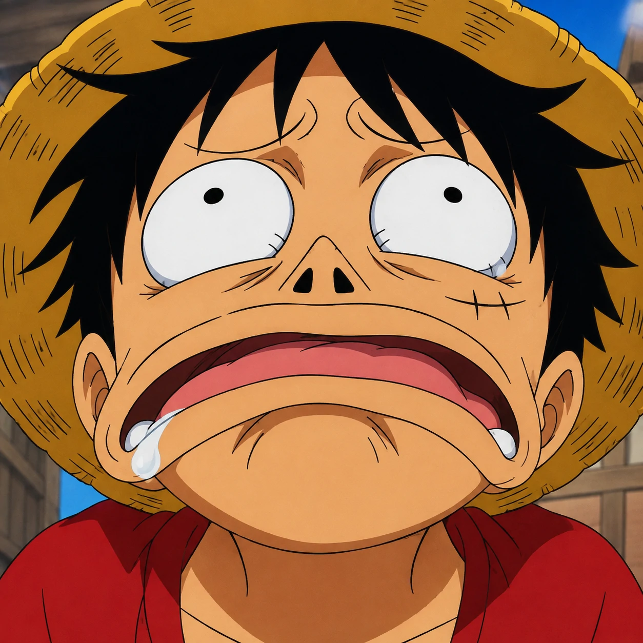 Luffy PFP for Discord servers with bold centered composition