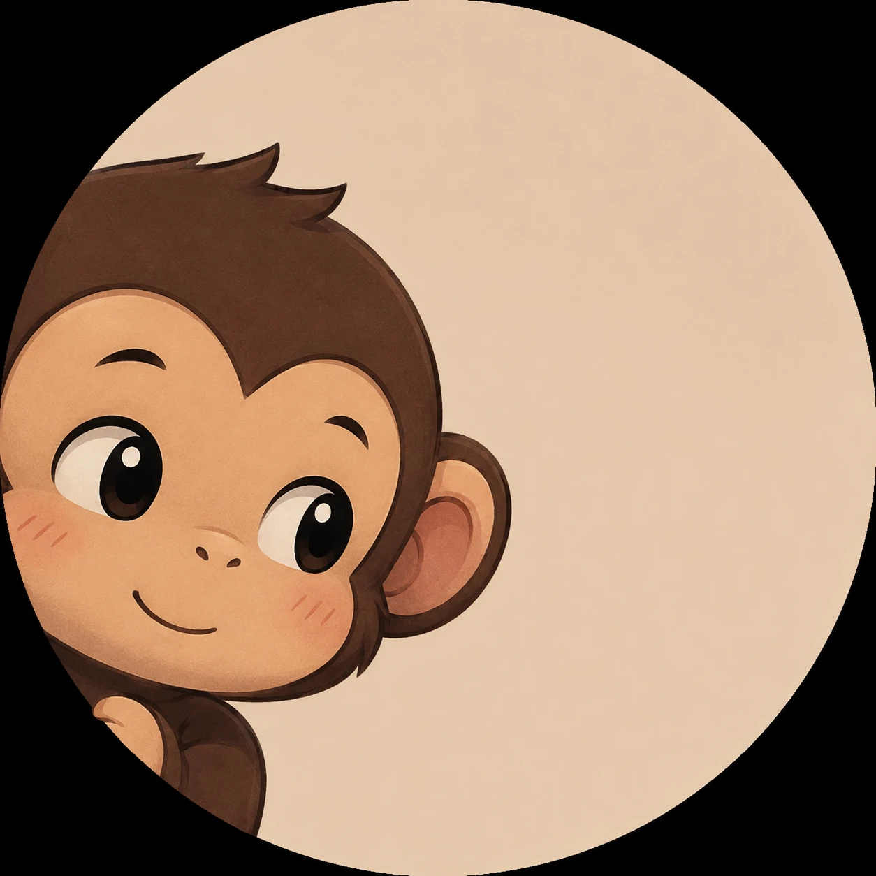 Matching monkey PFP right side character peeking toward partner