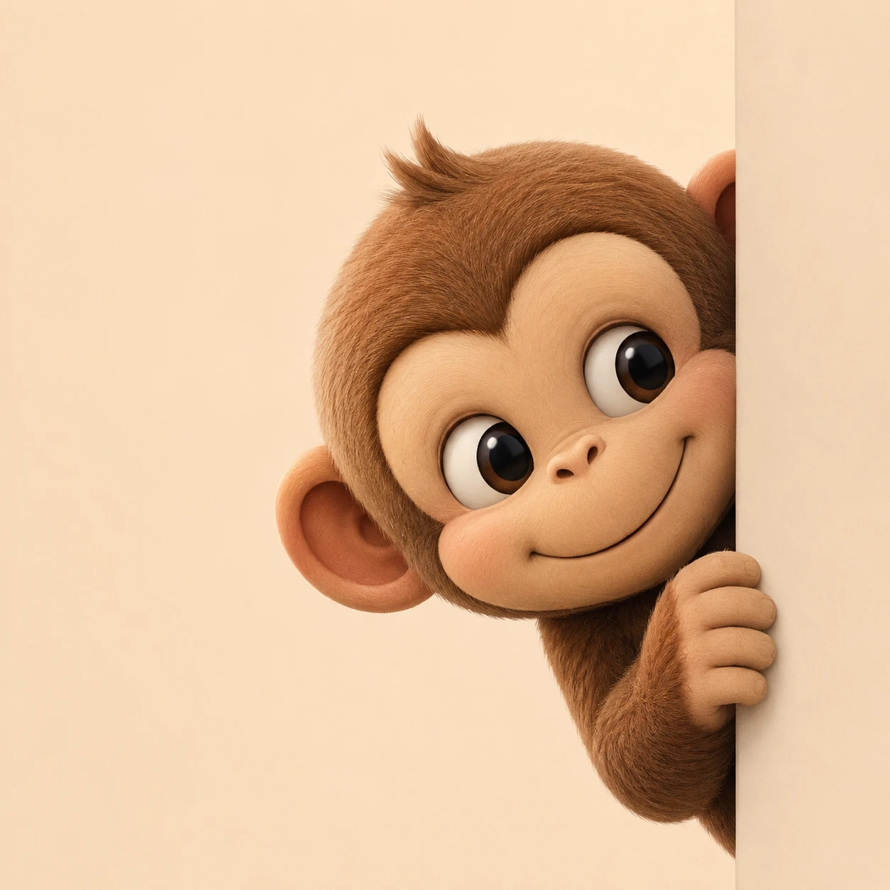 Matching monkey PFP left side character peeking toward partner