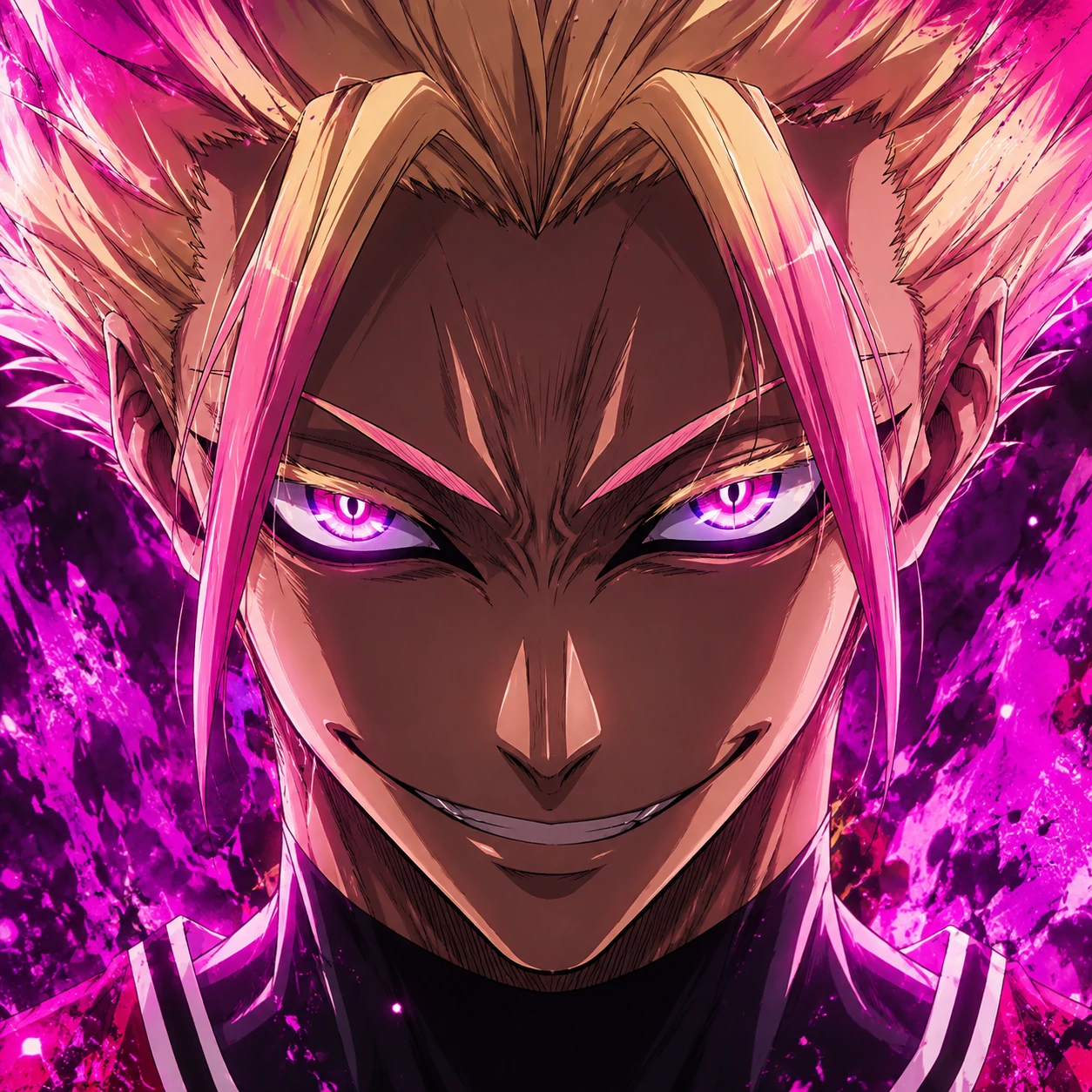 Sharp 4K Shidou PFP cropped tight on his face for avatar use
