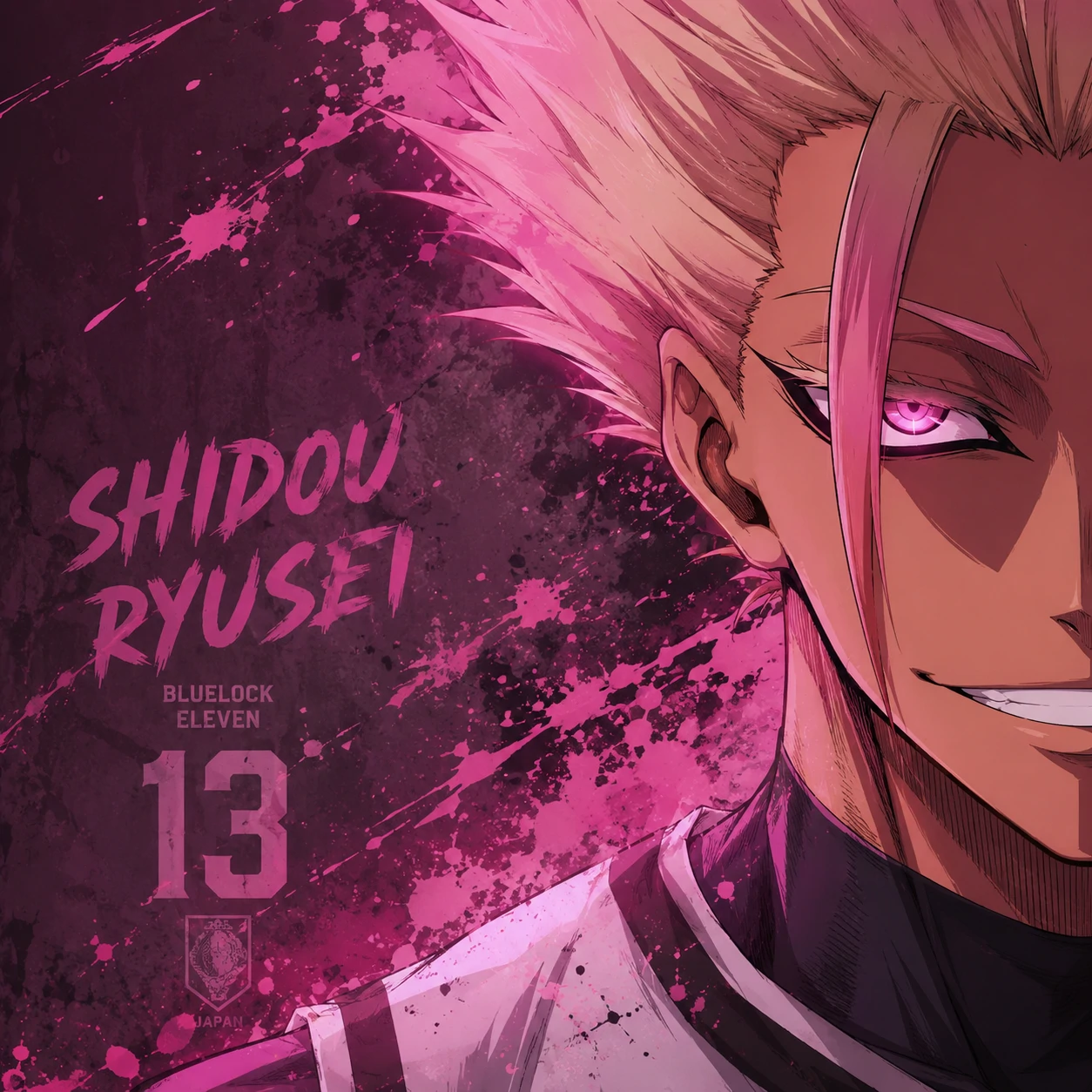 Shidou half of a Sae matching icon set with pink-toned crop