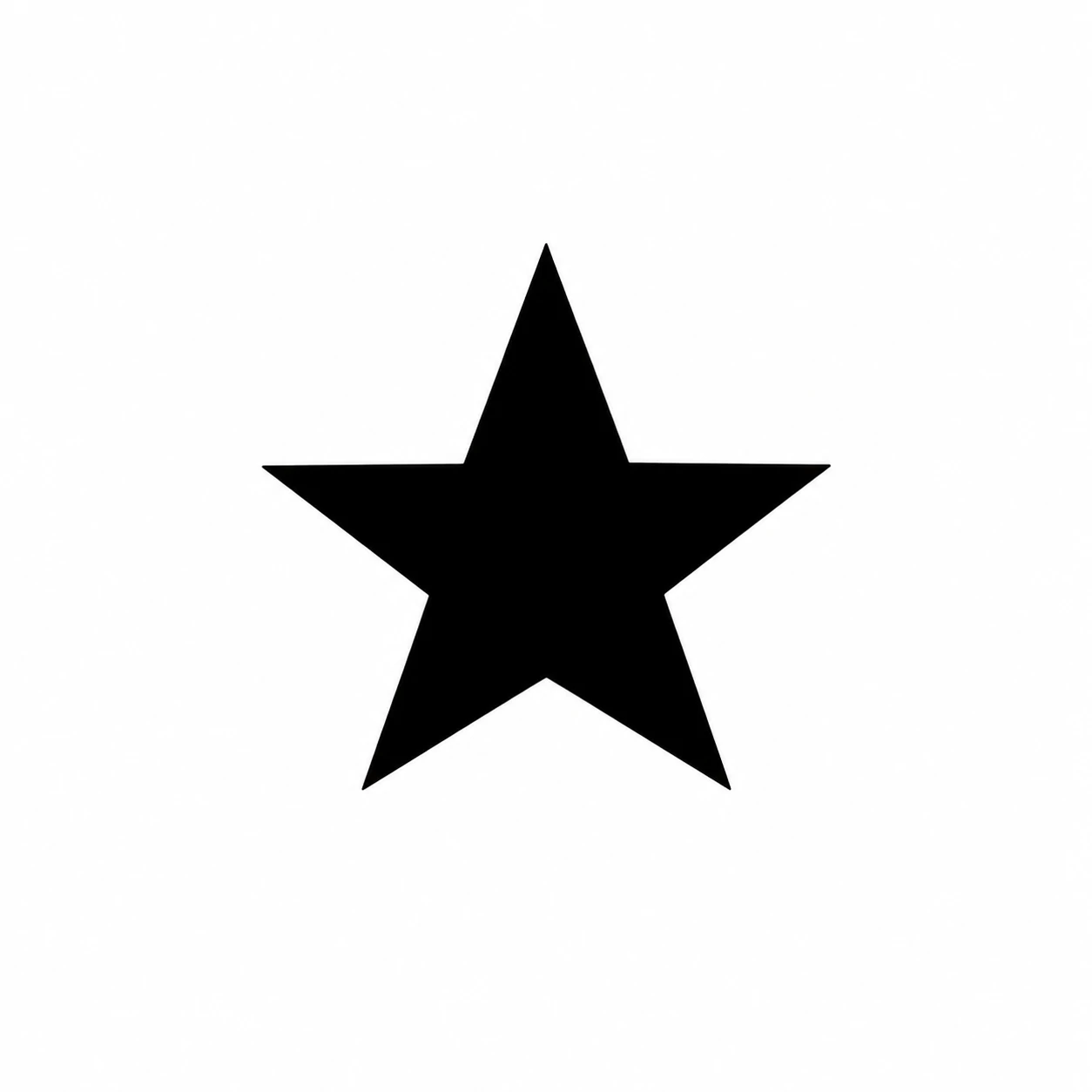 Simple white Discord PFP with a single star symbol on a clean background